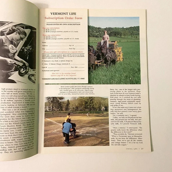 Vintage 1980 Vermont Life Magazine Spring Farming  Booklet Souvenir - Picture 15 of 16
